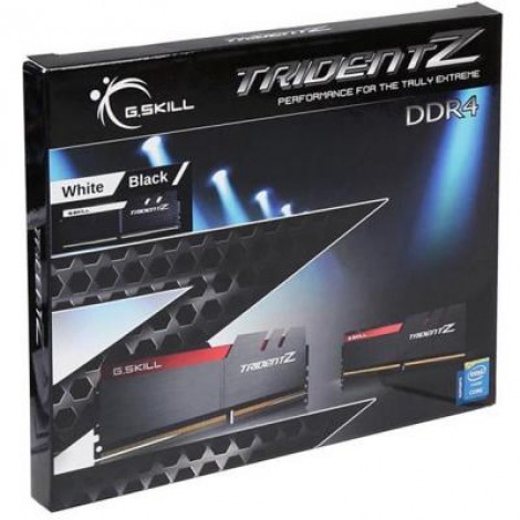 Модуль DDR4 16GB (2x8GB) 3200 MHz Trident Z Black H/White G.Skill (F4-3200C16D-16GTZKW)