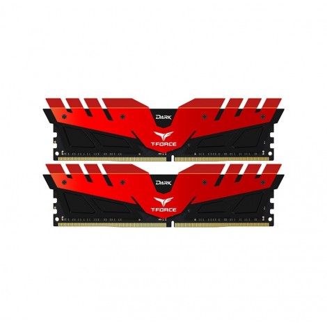 Модуль DDR4 2x8GB/3200 Team T-Force Dark Red (TDRED416G3200HC16CDC01)