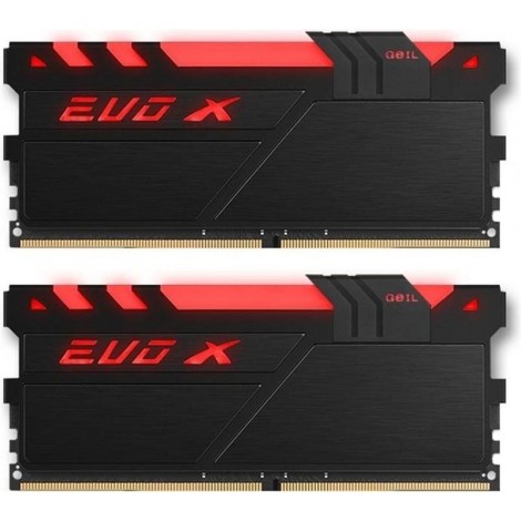 Модуль DDR4 2x8GB/3200 Geil EVO X Black RGB LED (GEXB416GB3200C16ADC)