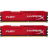 Модуль DDR3 2x8GB/1600 Kingston HyperX Fury Red (HX316C10FRK2/16)