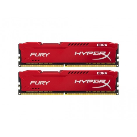 Память Kingston 16 GB (2x8GB) DDR4 2666 MHz HyperX Fury Red (HX426C16FR2K2/16)