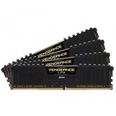 Оперативная память Corsair DIMM 16Gb DDR4 PC2400 Vengeance LPX Black (CMK16GX4M1A2400C16)