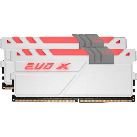 Модуль DDR4 2x8GB/3200 Geil EVO X White RGB LED (GEXG416GB3200C16ADC)