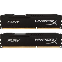 Модуль DDR3 2x4GB/1600 Kingston HyperX Fury Black (HX316C10FBK2/8)