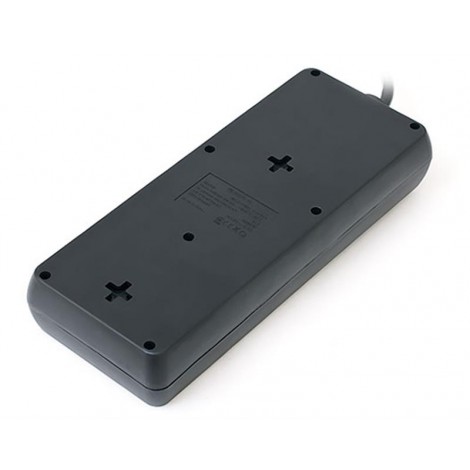 Сетевой фильтр REAL-EL RS-8 PROTECT USB 3.0m черный UAH