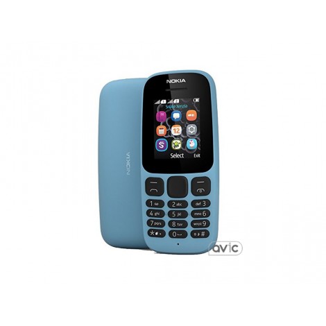 Мобильный телефон Nokia 105 Single Sim New Blue (A00028372)