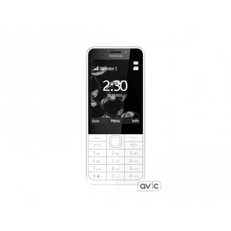 Мобильный телефон Nokia 230 Dual Silver White (A00026972)