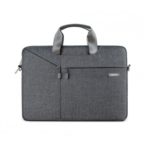Сумка-карман для MacBook 13 WIWU City Commuter Bag Grey