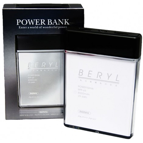 Power Bank Remax Beryl RPP-69 8000 mah White