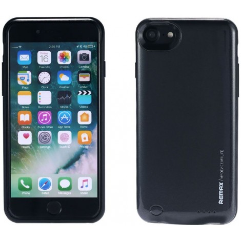 Power Bank Remax Energy jacket with case for iphone7 2400 mAh Black