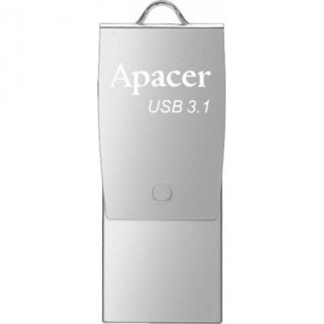 Флешка Apacer 64GB AH750 Silver USB 3.1 OTG (AP64GAH750S-1)