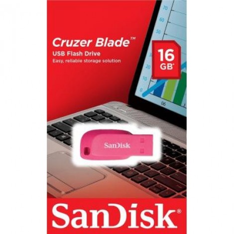 Флешка SanDisk 16GB Cruzer Blade Pink USB 2.0 (SDCZ50C-016G-B35PE)