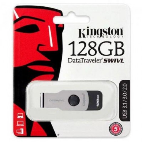 Флешка Kingston 128GB DT SWIVL Metal USB 3.0 (DTSWIVL/128GB)