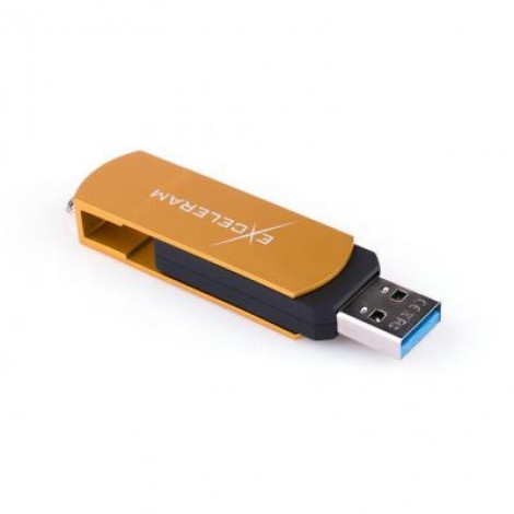 Флешка eXceleram 64GB P2 Series Gold/Black USB 3.1 Gen 1 (EXP2U3GOB64)