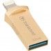Флешка Transcend 32GB JetDrive Go 500 Gold USB 3.1/Lightning (TS32GJDG500G)