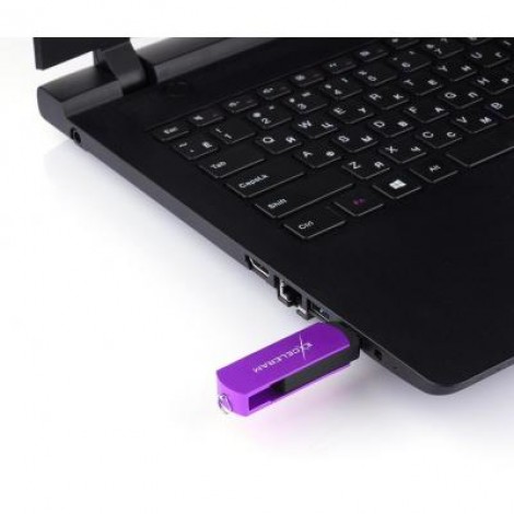 Флешка eXceleram 8GB P2 Series Grape/Black USB 2.0 (EXP2U2GPB08)