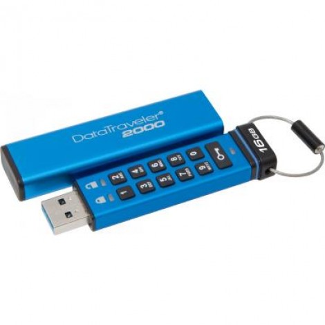 Флешка Kingston 16GB DT 2000 Metal Security USB 3.0 (DT2000/16GB)