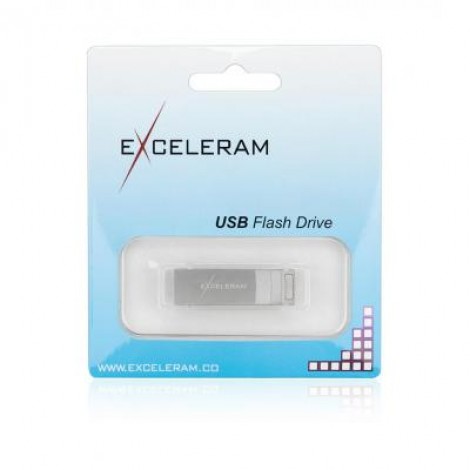 Флешка eXceleram 32GB U2 Series Silver USB 2.0 (EXP2U2U2S32)