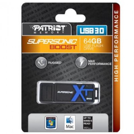 Флешка Patriot 64GB SUPERSONIC BOOST XT USB 3.0 (PEF64GSBUSB)