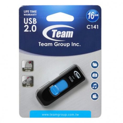 Флешка TEAM 16 GB C141 Blue TC14116GL01