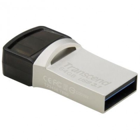 Флешка Transcend 64GB JetFlash 890S USB 3.1 (TS64GJF890S)