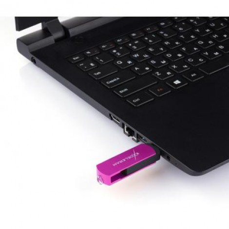 Флешка eXceleram 64GB P2 Series Purple/Black USB 2.0 (EXP2U2PUB64)