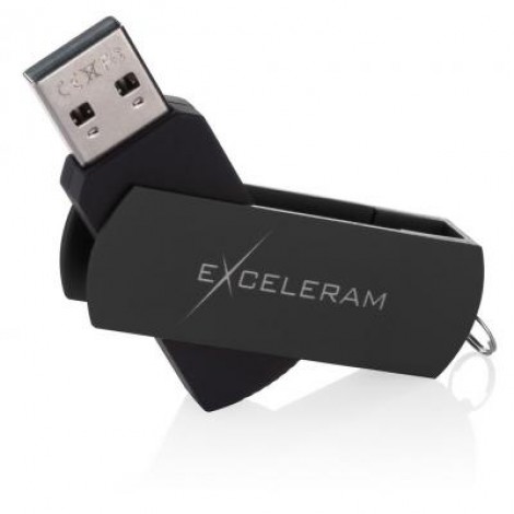 Флешка eXceleram 64GB P2 Series Black/Black USB 2.0 (EXP2U2BB64)