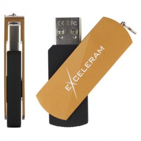Флешка eXceleram 8GB P2 Series Brown/Black USB 2.0 (EXP2U2BRB08)