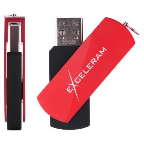 Флешка eXceleram 32GB P2 Series Red/Black USB 3.1 Gen 1 (EXP2U3REB32)