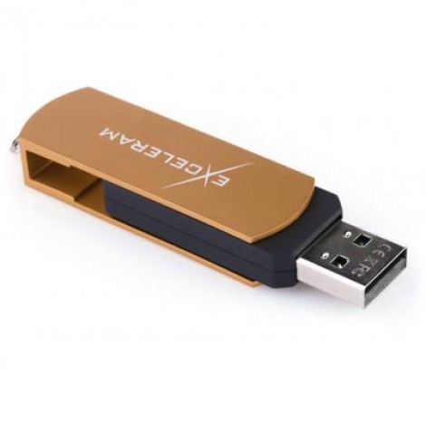 Флешка eXceleram 8GB P2 Series Brown/Black USB 2.0 (EXP2U2BRB08)