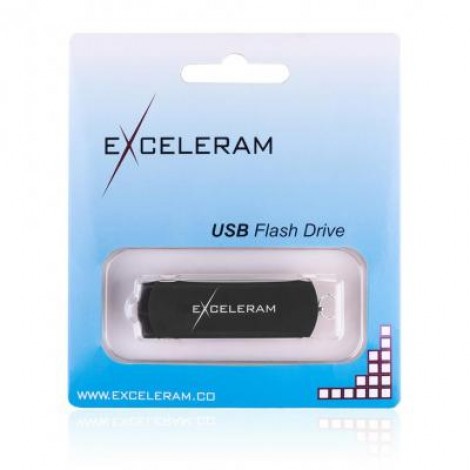 Флешка eXceleram 64GB P2 Series Black/Black USB 2.0 (EXP2U2BB64)