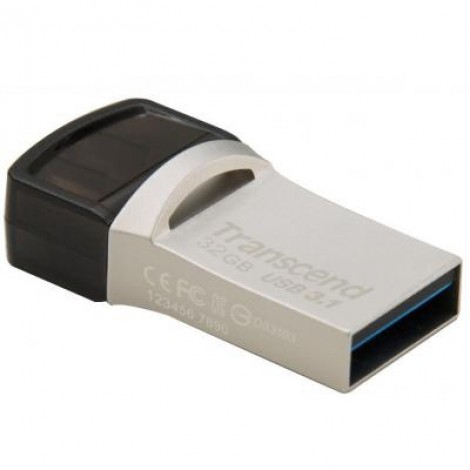 Флешка Transcend 32GB JetFlash 890S Silver USB 3.1 (TS32GJF890S)