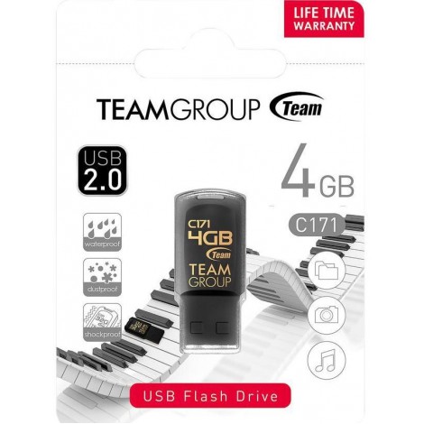 Флешка TEAM 4 GB C171 Black (TC1714GB01)