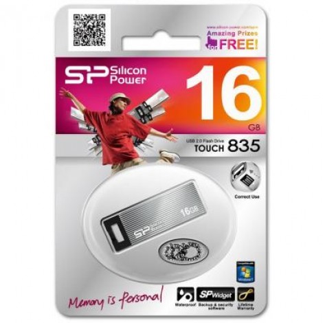 Флешка Silicon Power 16GB Touch 835 USB 2.0 (SP016GBUF2835V3T)