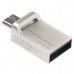 Флешка Transcend 64GB JetFlash OTG 880 Metal Silver USB 3.0 (TS64GJF880S)