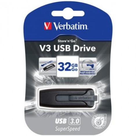 Флешка Verbatim 32GB Store n Go Grey USB 3.0 (49173)