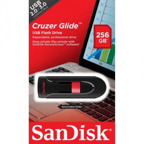 Флешка SANDISK 256GB Cruzer Glide USB 3.0 (SDCZ60-256G-B35)