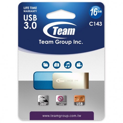 Флешка Team 16GB C143 Blue USB 3.0 (TC143316GL01)