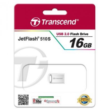 Флешка Transcend JetFlash 510, Silver Plating (TS16GJF510S)