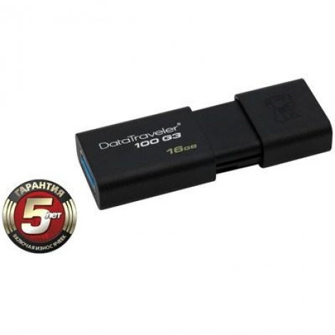 Флешка Kingston 16Gb DataTraveler 100 Generation 3 USB3.0 (DT100G3/16GB)