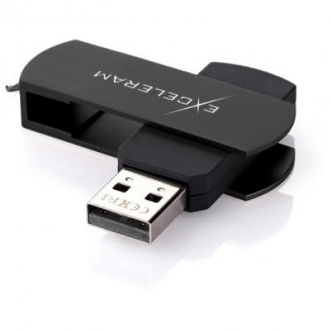 Флешка eXceleram 8GB P2 Series Black/Black USB 2.0 (EXP2U2BB08)
