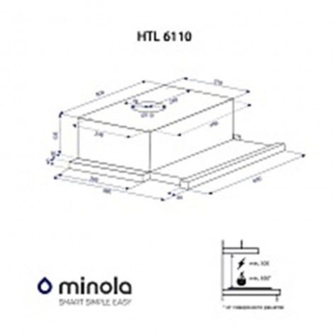 Вытяжка Minola HTL 6110 WH 630