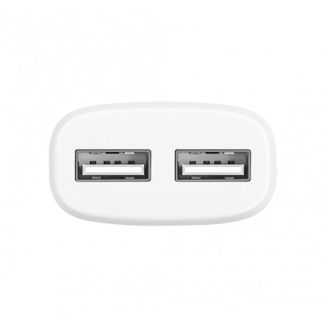 Сетевое зарядное устройство Hoco C12 Smart dual USB charger set with Lightning cable(EU) 2USB 2.4A White