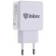 Зарядное устройство INKAX CD-01 Travel charger + Type-C cable 2USB 2.1A White