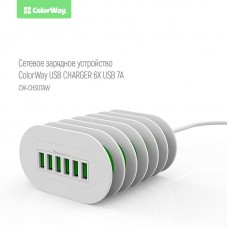 Зарядное устройство ColorWay White (CW-CHS07AW)