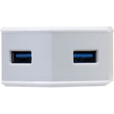Зарядное устройство INKAX CD-18 Travel charger + Lightning cable 2USB 3.1A White
