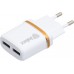 Зарядное устройство INKAX CD-11 Travel charger + Lightning cable 1USB 2.1A White