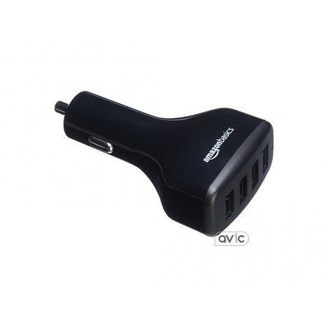 Автомобильное зарядное устройство AmazonBasics на 4 порта USB (CLA-4U5960) Black