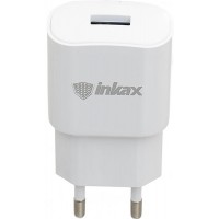 Зарядное устройство INKAX CD-27 Travel charger + Type-C cable 1USB 2.1A White