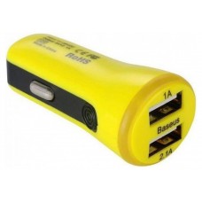 Автомобильное ЗУ Baseus 2.1A Dual USB Sport (Yellow) (CCALL-CR0Y)